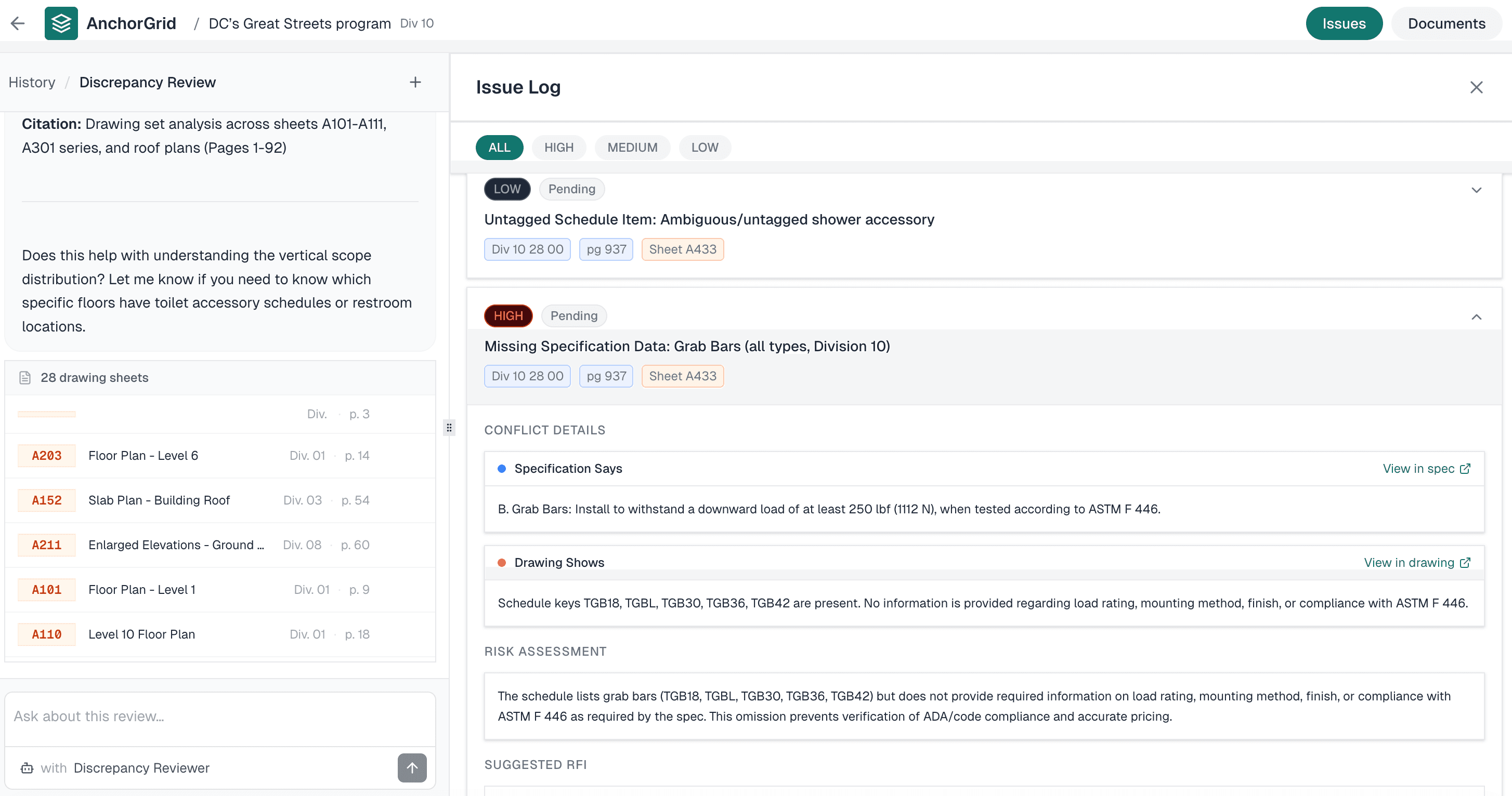 Plan and specification compare — click to enlarge preview